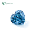 Fine Jewelry Fancy Colored Vivid Blue IGI Certified Heart Shape CVD Lab Grown Cushion Oval Radiant Asscher Loose Diamond GRC Lab