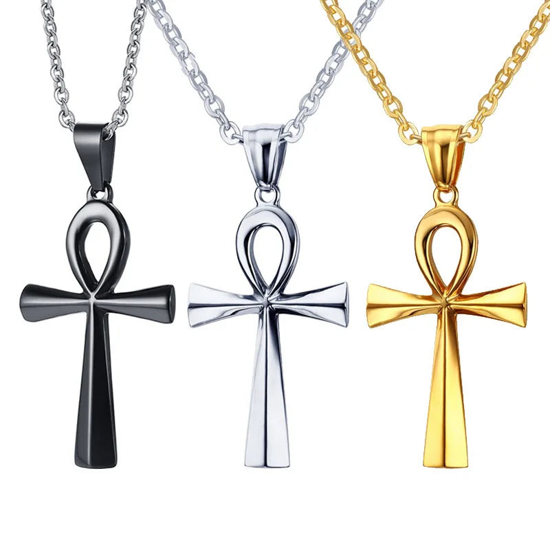 Men Women Coptic Ankh Cross Necklace Religion Christian Egyptian Jewelry Cross Necklaces Jewelry