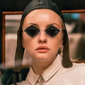 2023 Retro Diamond Sunglasses Ins Sunglasses Trend Personality Metal Irregular Sunglasses