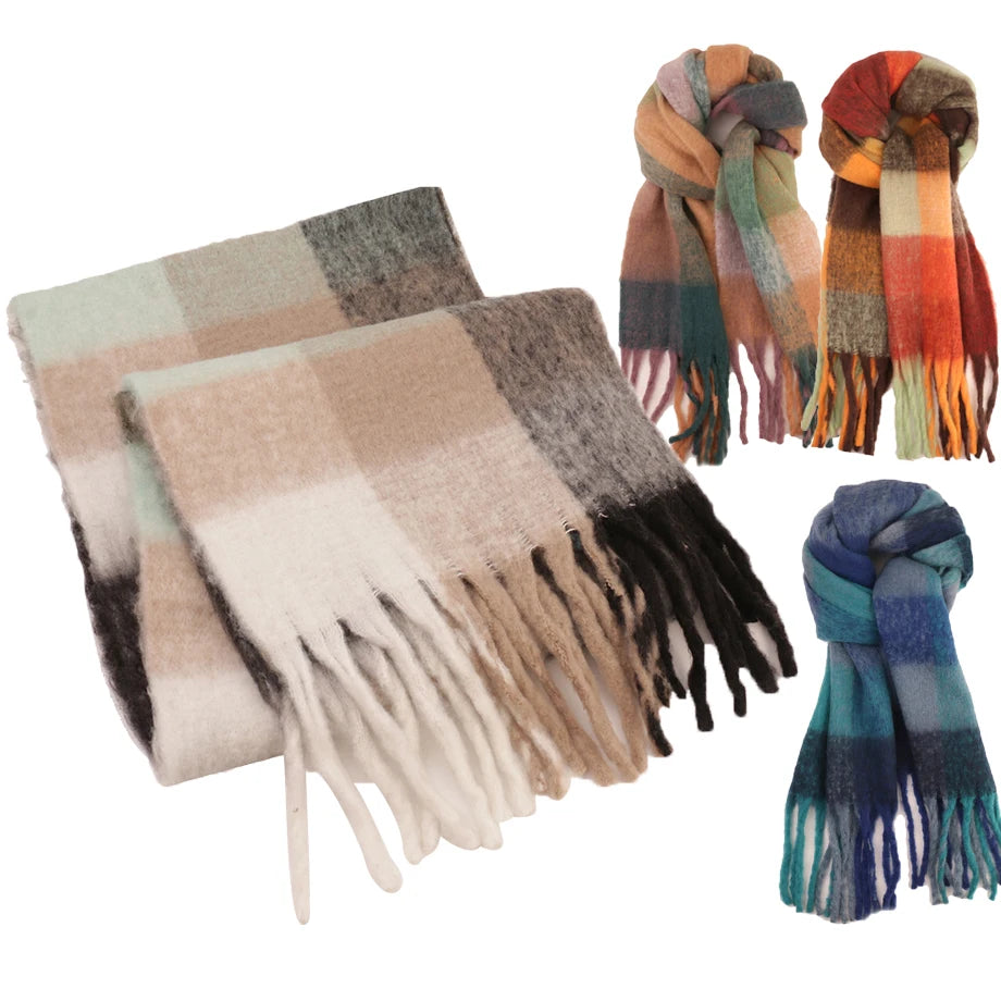Pashmina Shawls and Wraps for Bufanda De Invierno Para Mujer for Women Fall Winter Travel Blanket Scarf Large Warm Scarves