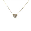 Fashion Pendant Necklaces 925 Sterling Silver Heart Diamond Necklace Full Zircon love Heart Gold Plated Necklace for Women