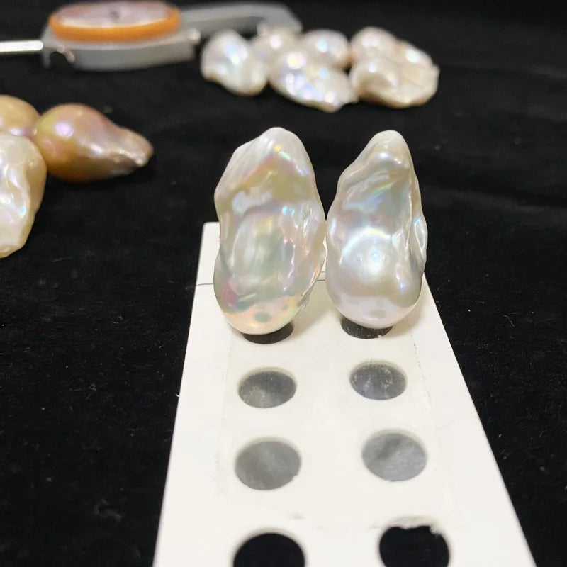 Large Size Nucleated Baroque Pearl 15-16mm Irregular Shape Freshwater Pearl Zhuji Cultured Natural Loose Pearls Price