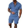 Wholesale Summer Casual Men's Polo Gym & Track Suit Short Set Quick Dry Polyester/Cotton