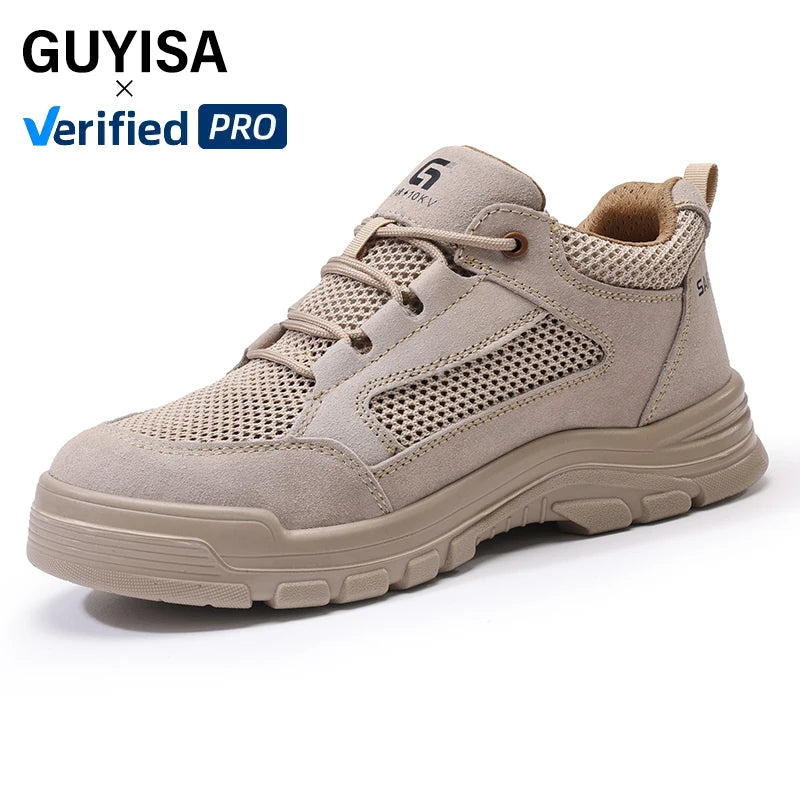 GUYISA New Black Anti - Smash Anti - Puncture Insulation 10kv Men's Safety Boots  Safety Shoes