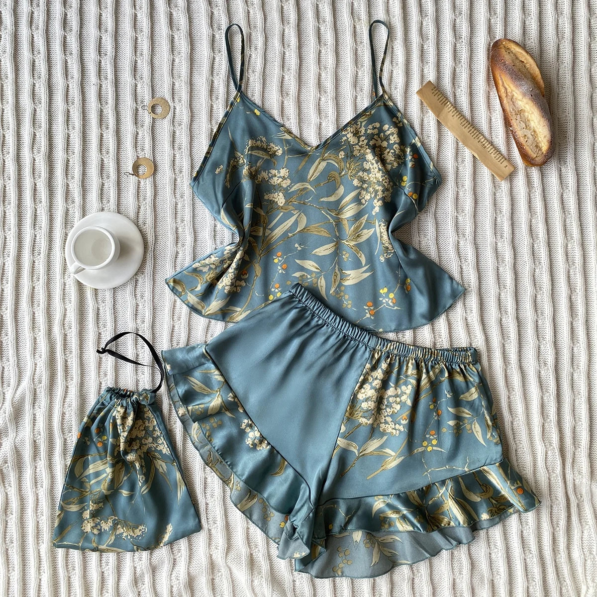 SFY-YH5010 Factory Direct Sling Top Short Pants Suits Light Luxury Sexy Elegent Summer 2023 New for Women Pajamas