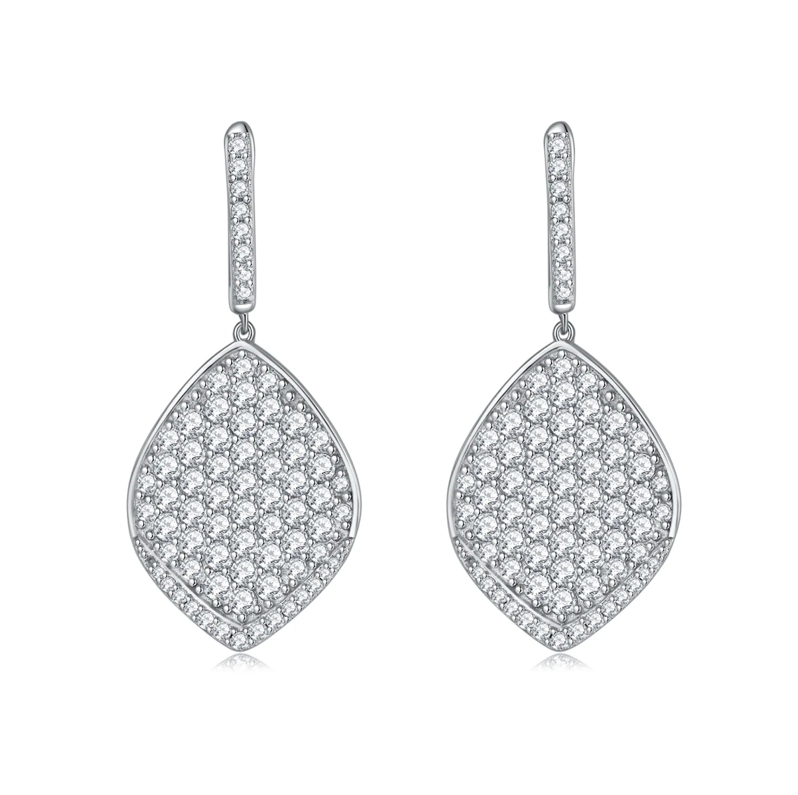 Sterling Silver Moissanite Earrings 925s Silver Hypoallergenic Small Moissanite Earrings