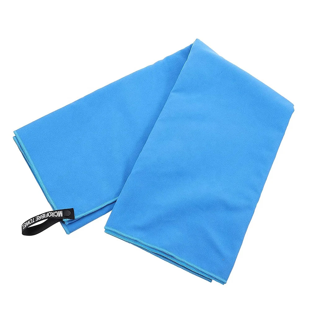 Custom Blue 40*80cm Microfiber Suede Gym Sports Towel Eco-Friendly Fast Drying ABSORBENT for Outdoor Activities