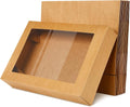 Paperboard Window Large Pastry Baking Rectangle Cardboard Treat Window Bakery Take Out Containers Cookie Cupcake Cake Box