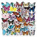 50Pcs Not Repeat Colorful Pretty Butterfly Decorative Stickers for Kid Notebook Bottle Home Wall Scrapbooking Stickers