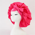 Custom Extra Long Hair Bonnet With Button Snap Rts Vendor Braids Bonnets Customized Satin Bonnets With Logo