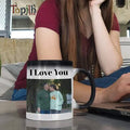 Topjlh Wholesale Promotional Custom Sublimation Blank Ceramic Mug 11oz Magic Mug Color Changing Sublimation Customization Gift