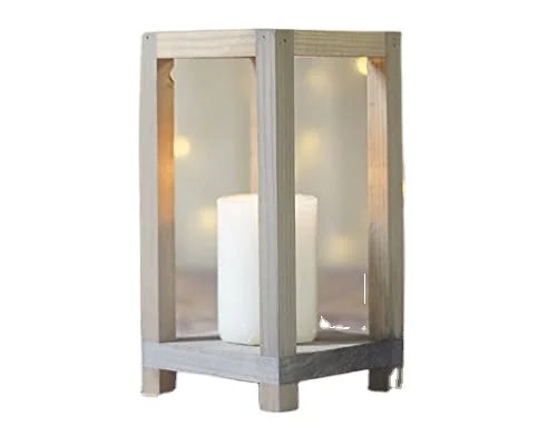 Junji  Rustic Wooden Lantern Centerpiece  Barn Wedding Decor Wooden Candle Holder for Wedding Restaurant and Hotel