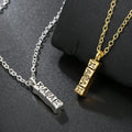 Luxury Engraved Pendant Hip-hop Trend Necklace for Men New Creative Collarbone Chain Alloy Link Chain Accessories