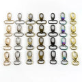 F1-28 19/25/32/38mm Bag Strap Lobster Clasp Key Chain Swivel Eye Snap Hooks Snap Stainless Steel Silver Colour Keychain
