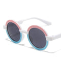 China Wholesale 2022 Kids Two Tone Color Frame Gradient UV400 Lenses Light Weight Full Rim Comfortable Sunglasses for Outdoor