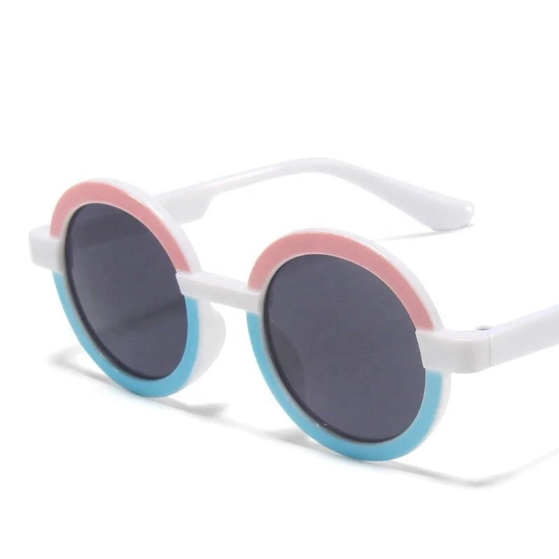 China Wholesale 2022 Kids Two Tone Color Frame Gradient UV400 Lenses Light Weight Full Rim Comfortable Sunglasses for Outdoor