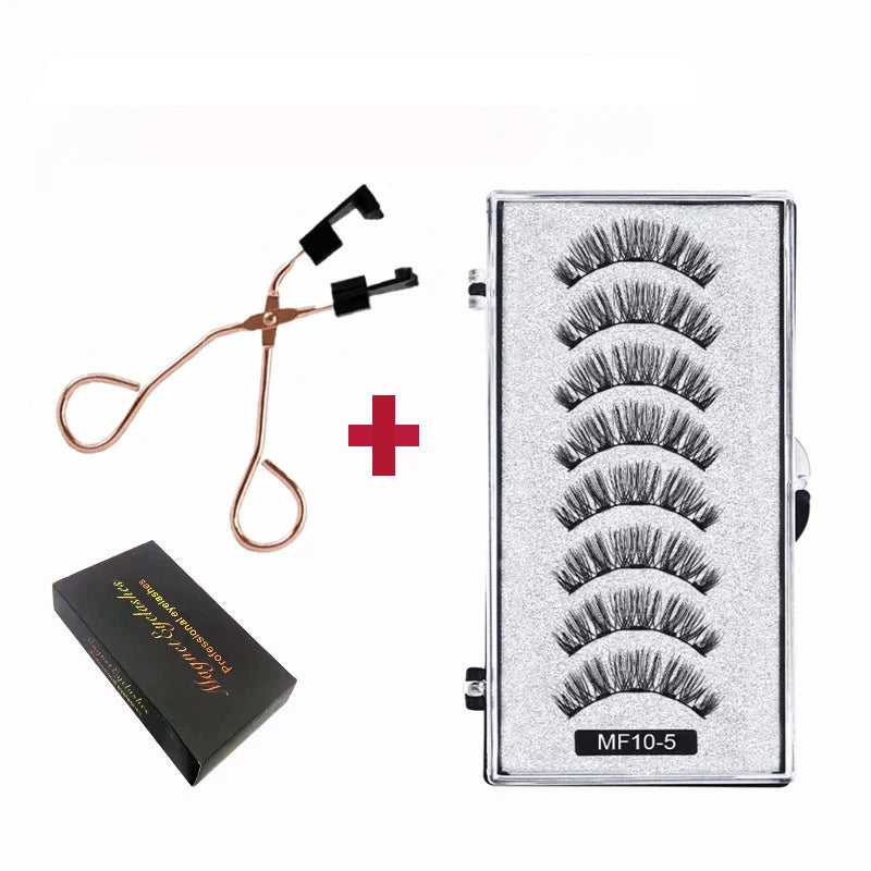 Private Label Magnetic Eyelashes Good Quality Magnetic Lashes No Need Glue Reusable with Magnetic Applicator