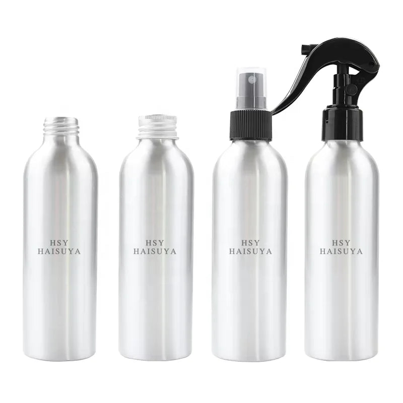 Factory Stock 150ml Aluminum Mist Bottle Pump Spray Head Refillable Cleaning Detergent Primary Silver Color for Liquid Soap Use