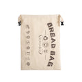 Custom Logo Reusable Natural Organic Cotton Shopping Bag TPU Lining Zipper Closure for Large Sourdough Loaves Use-Food