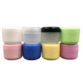 Refillable Makeup Cosmetic Container 10ml 20ml 30ml 50ml 100ml 150ml 200ml Black White Plastic Cosmetic Jar for Body Face Cream
