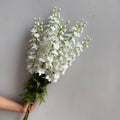 Handmade 109cm Real Touch Delphinium Artificial Flowers Long Stem Silk Larkspur for Home Wedding Party Decoration Tall Vase MegaBDM