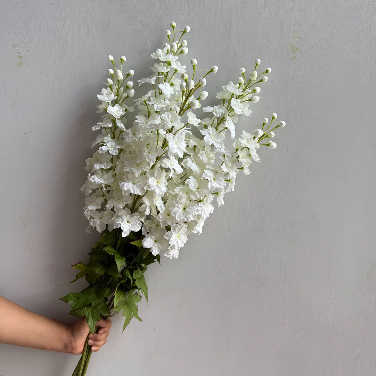 Handmade 109cm Real Touch Delphinium Artificial Flowers Long Stem Silk Larkspur for Home Wedding Party Decoration Tall Vase MegaBDM