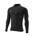 Custom Private Label Printed Canvas Long Sleeved Quick Drying Men's Fitness Top American Size Elastic Tight Fitting