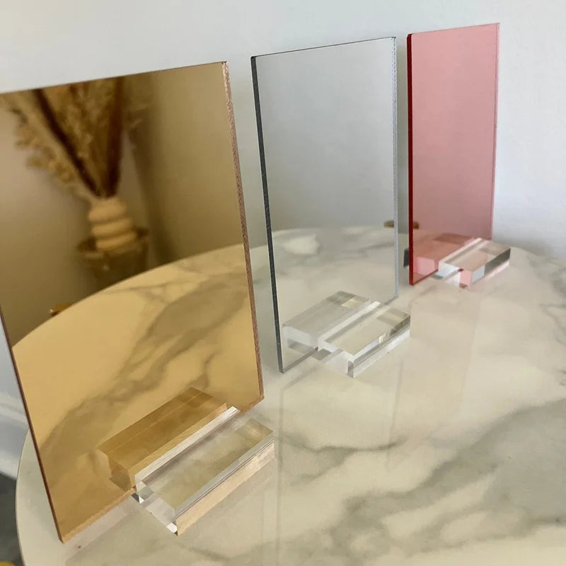 Lucite Blank Acrylic Signs Gold Mirror Acrylic Sign Frosted White Black Acrylic Sheet Wedding Sign Wholesale Craft Supply