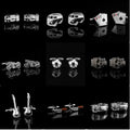 High End Copper Hollowed Out Vehicle Football Cufflinks Personalized Fun Silver Cufflinks Decoration for Men