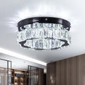 Small K9 Crystal Corridor Ceiling Lights Flush Mounted Ceiling Chandelier for Indoor Living Room