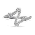 Dylam Special Design Trendy Fine Fashion Jewelry S925 Silver Gold Plated Geometric Wedding Band 5A Zirconia Bridal Women Rings