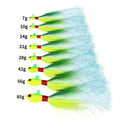 Wholesale SB060~067 7g 10g 14g 21g 28g 42g 56g 85g Lead Jig Head Hooks Spinner Buzzbait Fishing Lures with Single Hook