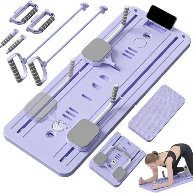 Multi-function 4-in-1 Foldable PP/Rubber/ABS Abdominal Training Board Home Fitness Core Workout Equipment Pull Rope Plank Sit