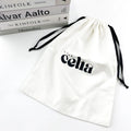 Logo Printed Custom White Bag Natural Cotton Handbag Dust Bags Luxury Customized Bag Pouch Shoes Boot Dust Bag