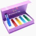 STOCK  Glass Essential Oil Roller Ball Bottle with Gift Box   5ml 10ml Roll on Bottles 10 ml with Gift Box for Perfume