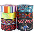 Meetee RD033 38mm Eco-Friendly Fashion Print Ethnic Jacquard Webbing Bags Strap Belt Ribbon DIY Textile Home Textile Clothing
