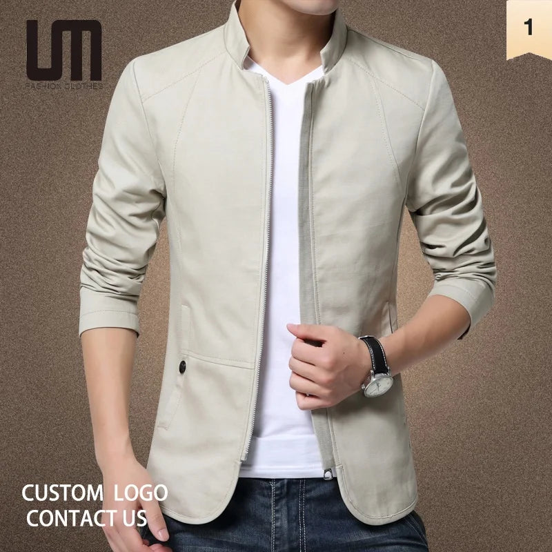 Liu Ming Hot Selling Fashion Men s Casual Stand Collar Cotton Coats Plus Size 5XL Autumn Winter Jacket