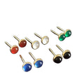 Trendy Fashionable Women Stud Earrings Jewelry Gift 14K Gold Filled Yellow Gold  Black Agate Stud Earrings