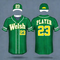 Vintage Pinstripe Blank Custom Baseball Uniform Set Sublimation Stitched V-neck Men Women Plus Size 100% Polyester 260g Quick