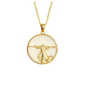 Certified The Return Of The Great Sage Necklace S925 Silver Gold-Plated Jade Pendant Natural Hetian Jade Pendant Gift