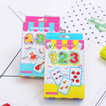 Children's Educational ABC 123 Writing Card for Set Glossy Paper English Letter Number Cards for Early Education Kindergarten