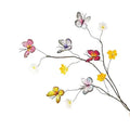 Artificial Greenery Stems Plants Branches with Colorful Butterflies for Home Office Wedding Vase Filler Banquet Home Decoration