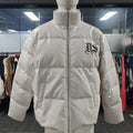 Custom Mens Zipper Puffer Jacket Clothing Manufacturers Outwear Winter Down Coats Zip up Leather Bomber Jacket for Men