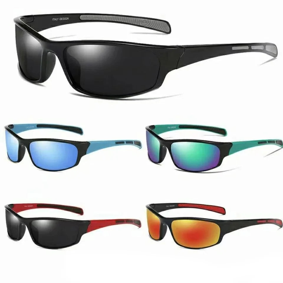Outdoor Sports Cycling Sunglasses UV400 Protection Square Frame Windproof Glasses Running Fishing Cycling Road Bicycle Eyewear