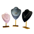 High End Metal Jewelry Mannequin Stand Portrait Neck Display Props Window Necklace Storage Rack