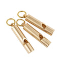 BEST EDC Classic Brass Whistle Gold Pure Copper Metal Keychain Outdoor Camping Sports Team Survival Metal Whistle