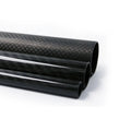 Large Diameter 4.5 Inch Black Twill Carbon Fiber Woven Fabric Tube Fitting Bag Use Lightweight High-Strength Abrasion-Resistant