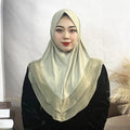 Wholesale Voile Soie De Medine Veils for Accessoire Bonnet Solid Color Hijab Muslim Ladies Styles