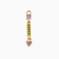 LOZRUNVE 925 Sterling Silver Gold Long Dangle Charm Pendant For DIY Earring Jewelry Making