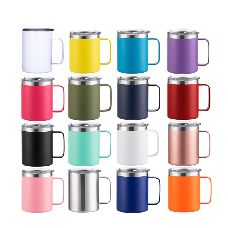 Hot Sale 12oz Double Wall Stainless Steel Thermos Coffee Mug Outdoor Car Use Water Bottle